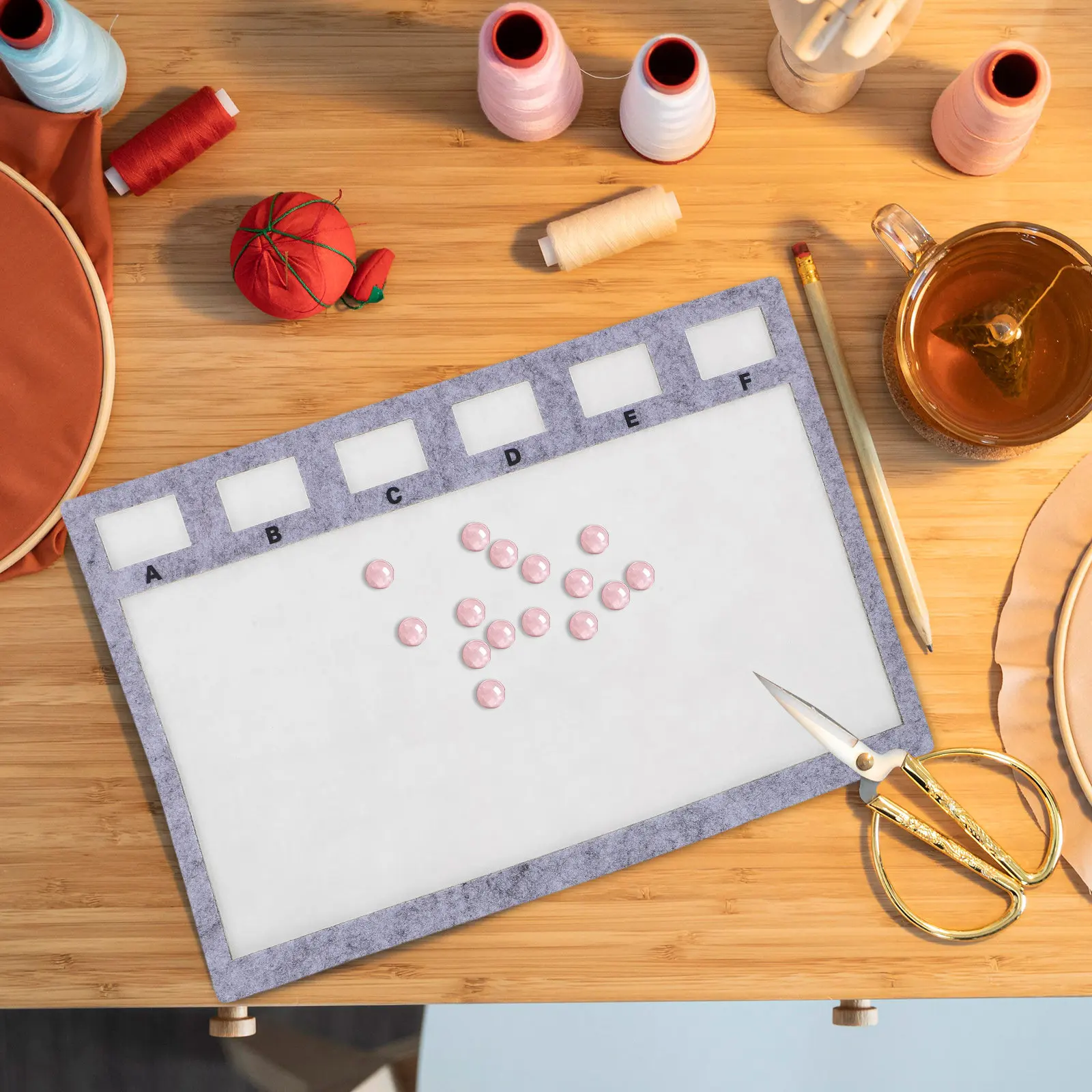 11.4x7.6 İnç Keçe Boncuk Tasar - Jewelry Making Tray incelemesi ve fiyatı