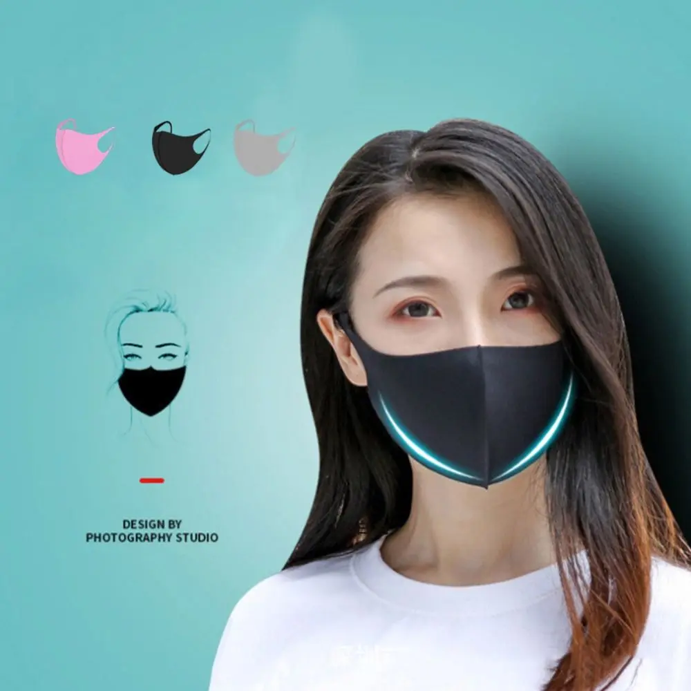 Fashion Ice Silk Ice Silk Mask Breathable Anti-UV Riding Face Mask Traceless Anti Pollen Face Cover Scarf Unisex