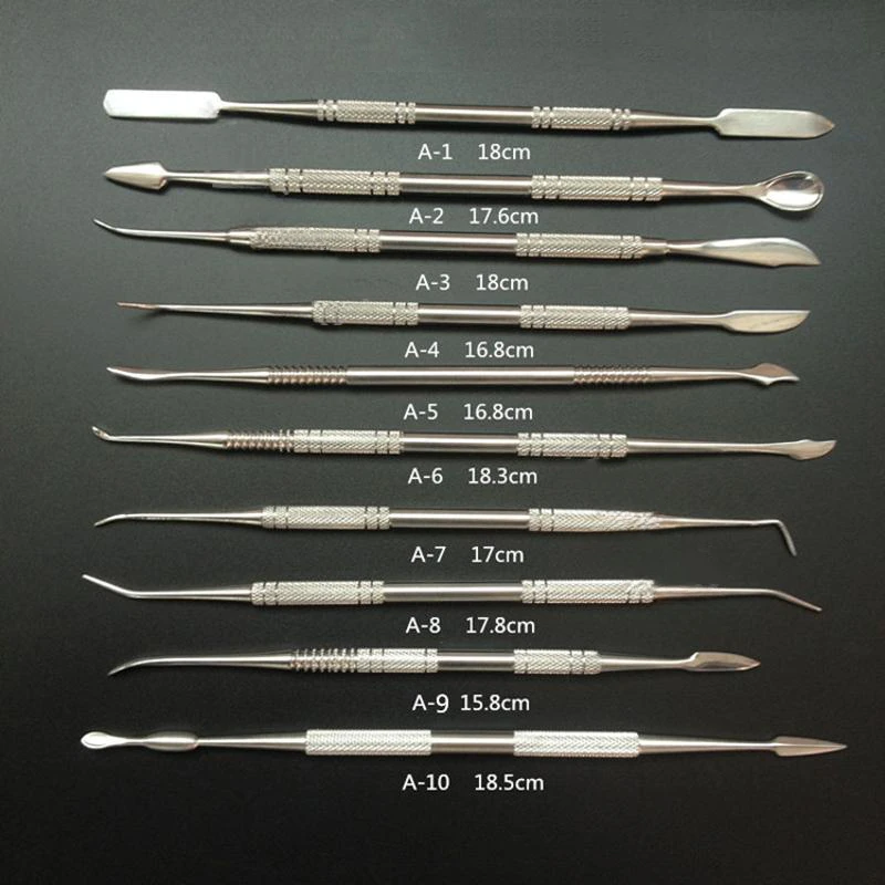 10Pcs/Set Stainless Steel Soft Clay Tools Polymer Sculpting Smoothing Wax Pottery Ceramic Modeling Carved Tools Accessories
