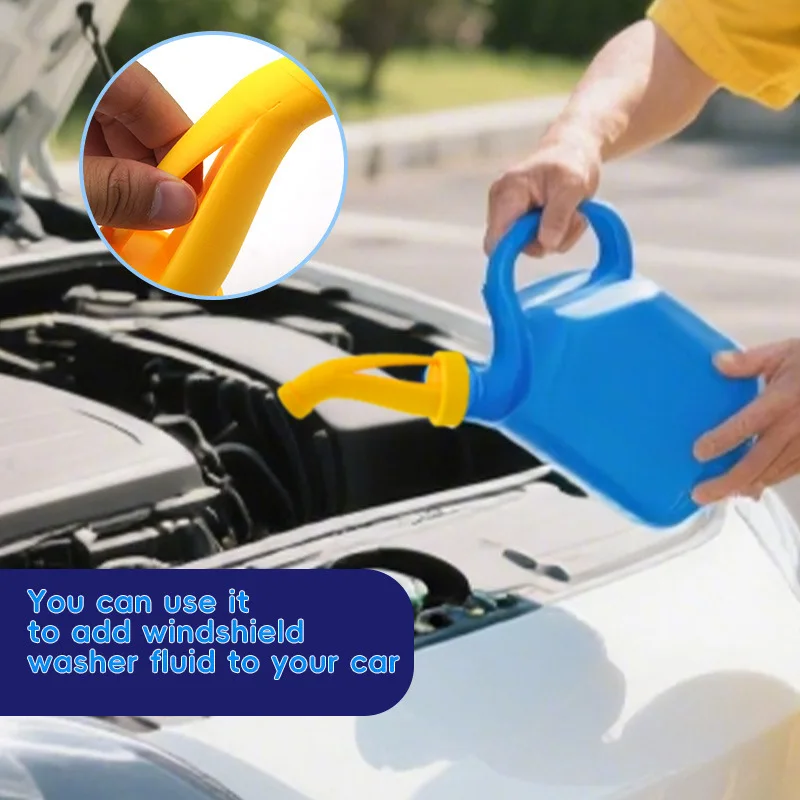 1Pc No-Spill Windshield Washer Fluid Funnel, Prevents Overflow For Safe & Clean Refills, Car Maintenance Essential Tool