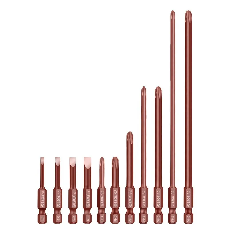 

Крестовая бита LAOA 1/4 дюйма, магнитная электрическая отвертка, ветровая бита, набор одно слово