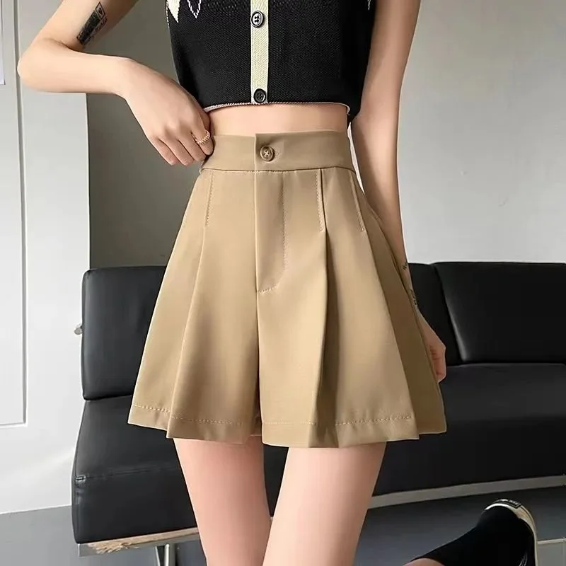 

Wide Womens Shorts Offer High Quality Short Pants For Women To Wear Suit High Waist Elegant Korean Style Design Outfits New In