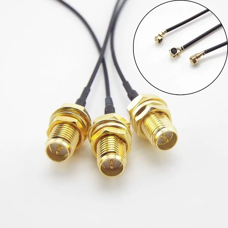 1pcs 5pcs 10/15/20cm U.FL/IPX IPEX UFL to RP-SMA SMA Female Male Antenna WiFi Pigtail Cable ufl ipex 1.13mm RF Cable e1