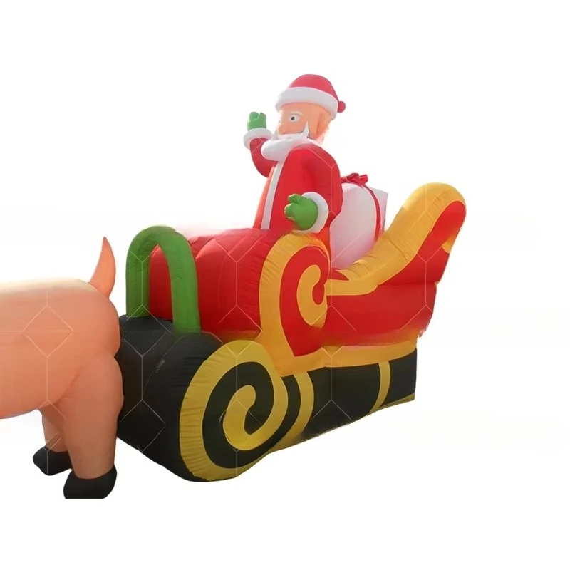 Giant outdoor Christmas candy bar inflatable arch PVC and Oxford festive promotional material