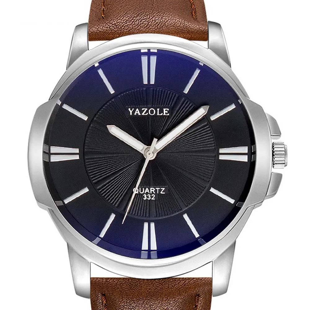 YAZOLE 남성용 시계 비즈니스 스타일 빛나는 쿼츠 시계 방수 손목 시계 relojes para hombres часы мужские на
