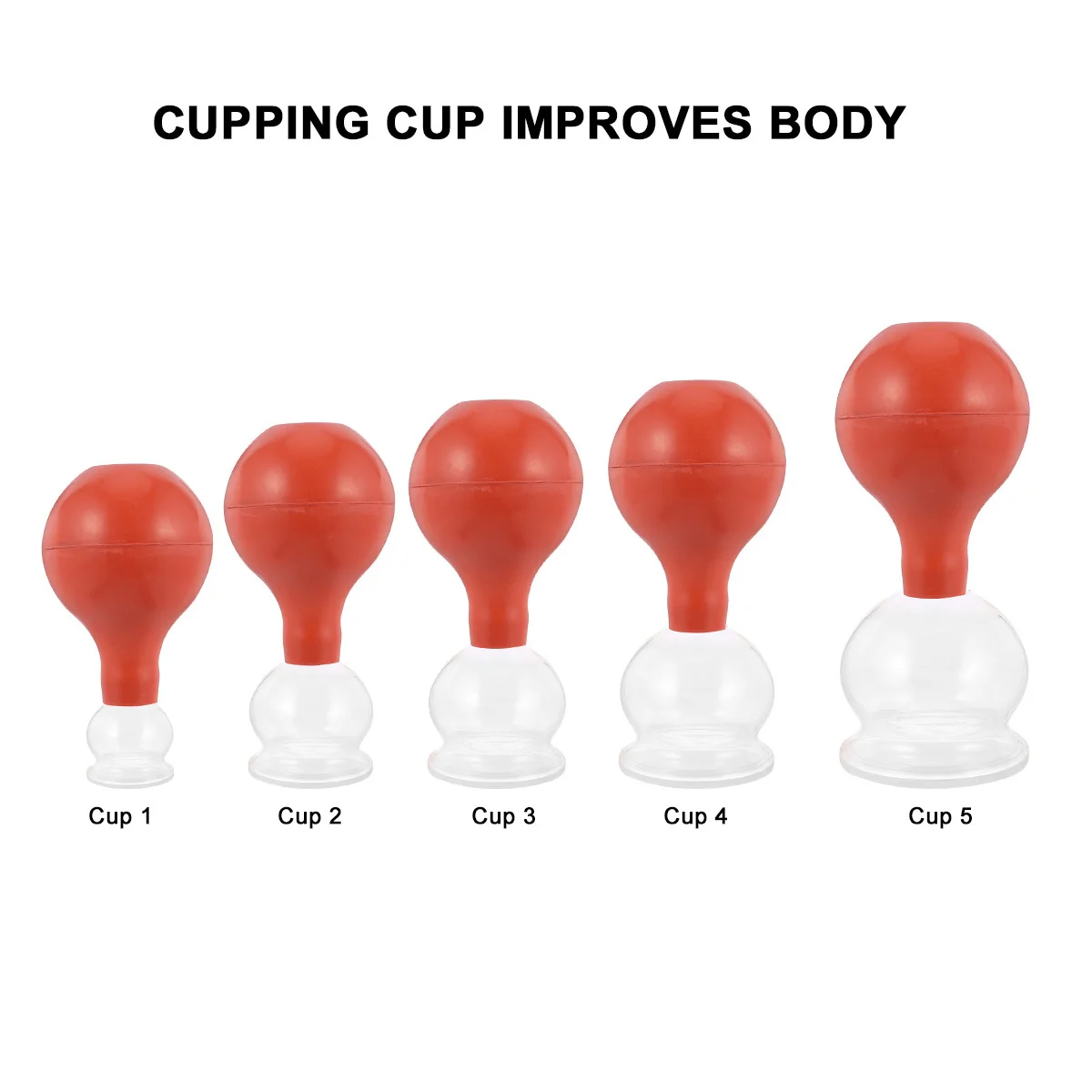 Rubber Cupping Cup Glass Cupping Cup，Household Cupping Therapy Vacuum Can Cupping Device