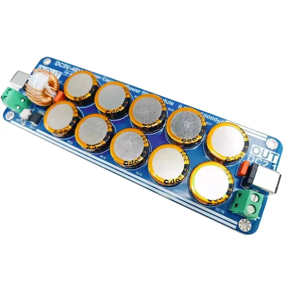 Super Cap Rtc Module Pi Upgraded 5V-48V Supercapacitor Filter Board 10A Linear Switching Power ...