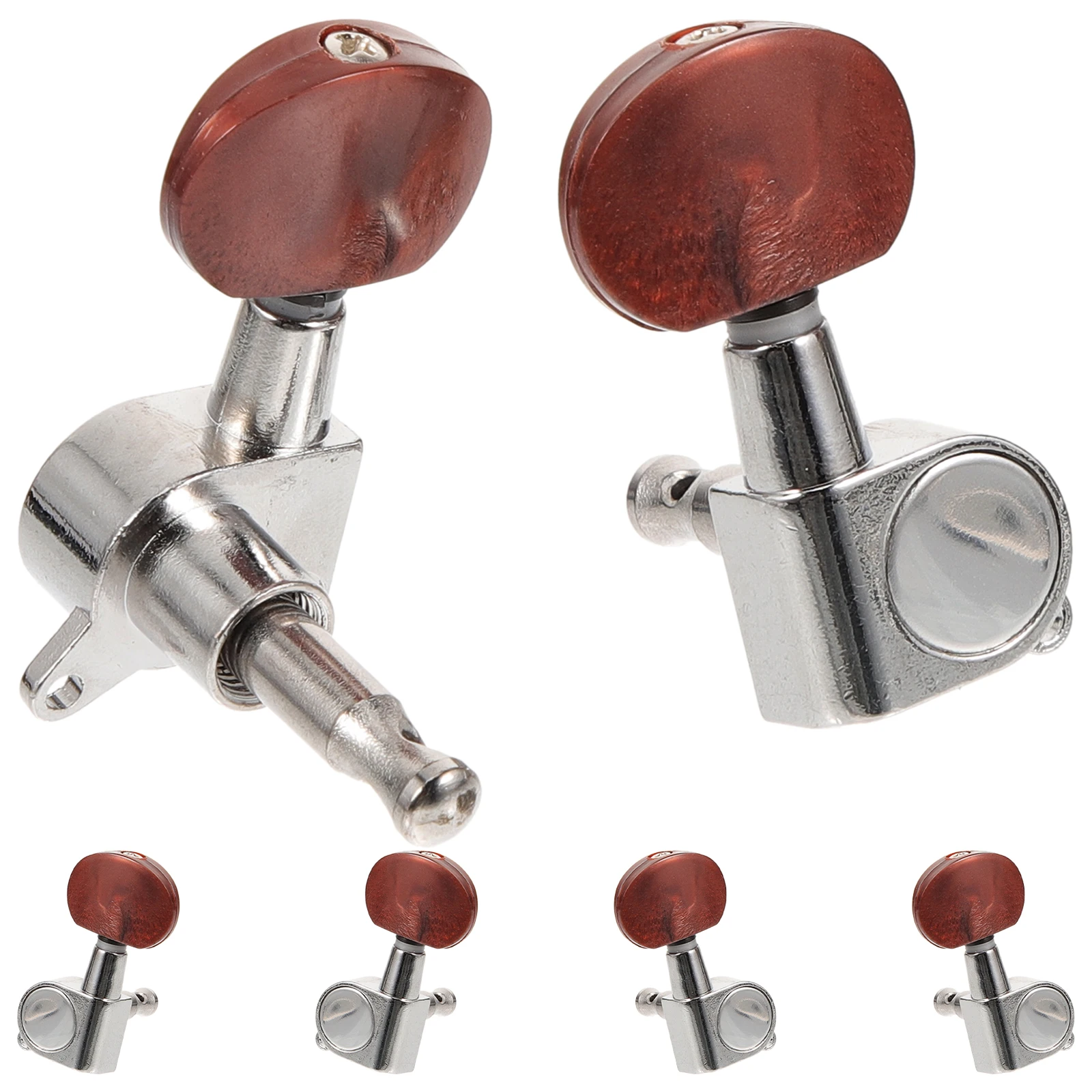

6 Set Seal Fully Enclosed Chord Shaft Guitar Acoustic Tuner Pegs Locking Zinc Alloy