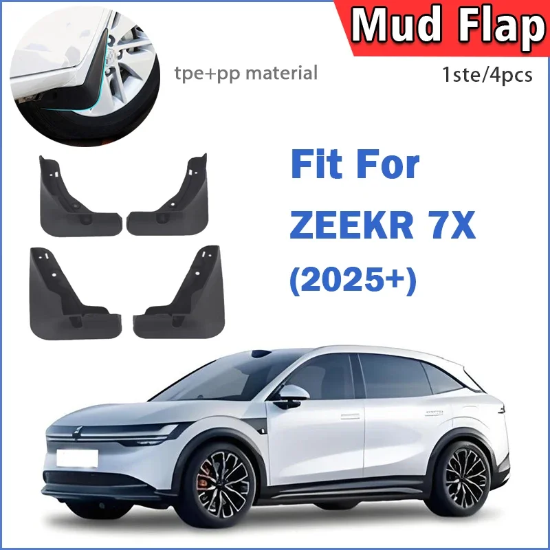 

For zeekr 7x 2025 mudflaps paralama fender mud flap guards splash car accessories front rear 4pcs