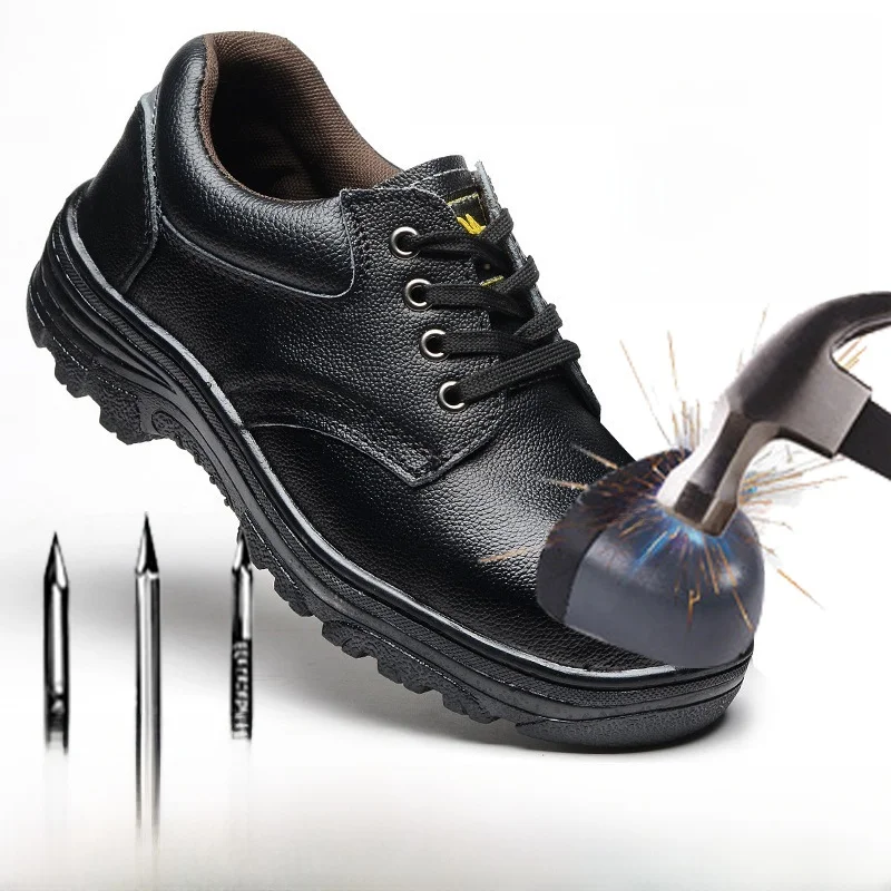 

Легкие рабочие ботинки со стальным носком для мужчин, для строительных площадок, с защитой от ударов и проколов, удобные, с круглым носком, повседневные.