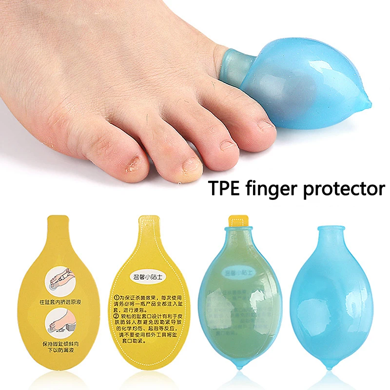 1 pair S/L TPE Elasticity Toe Protector Toe Tube Protector Anti-Friction Prevents Blisters Breathable Toes Covers Foot Care Tool
