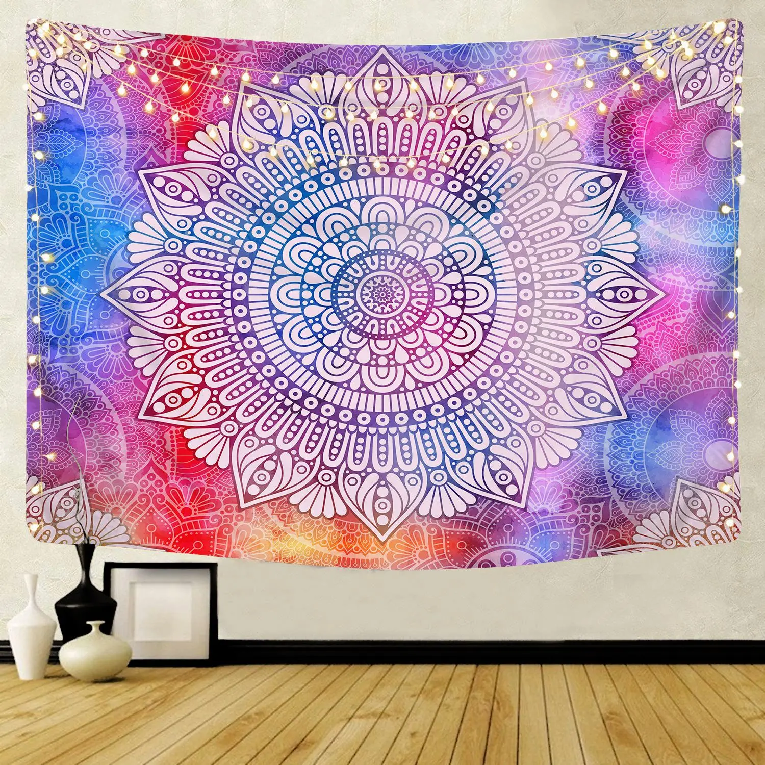 

Bohemian Mandala Tapestry Hippie Tapestries Psychedelic Peacock Boho Wall Hanging Art for Bedroom