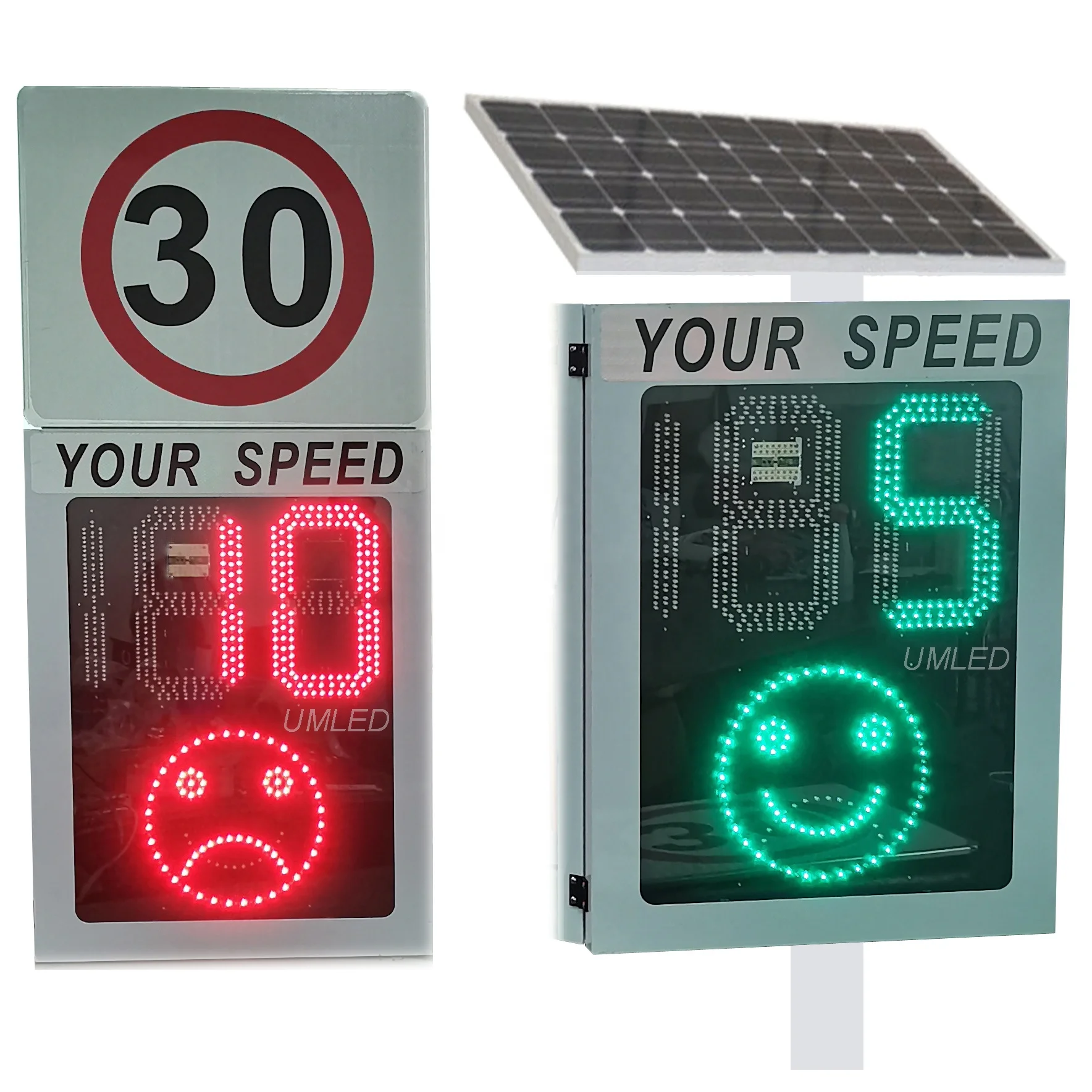 UMLED Solar Traffic Speed Limit Display Signs Led Digital Panel Your Speed Display Radar Limit Display Board
