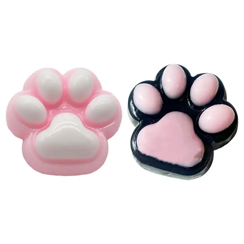 

cat paw design Squeeze Toys For Kids Cute Squeeze Toys In Cat Paw Shape Soft Bright Colors Decorative Kids Fidget Toys Relaxing