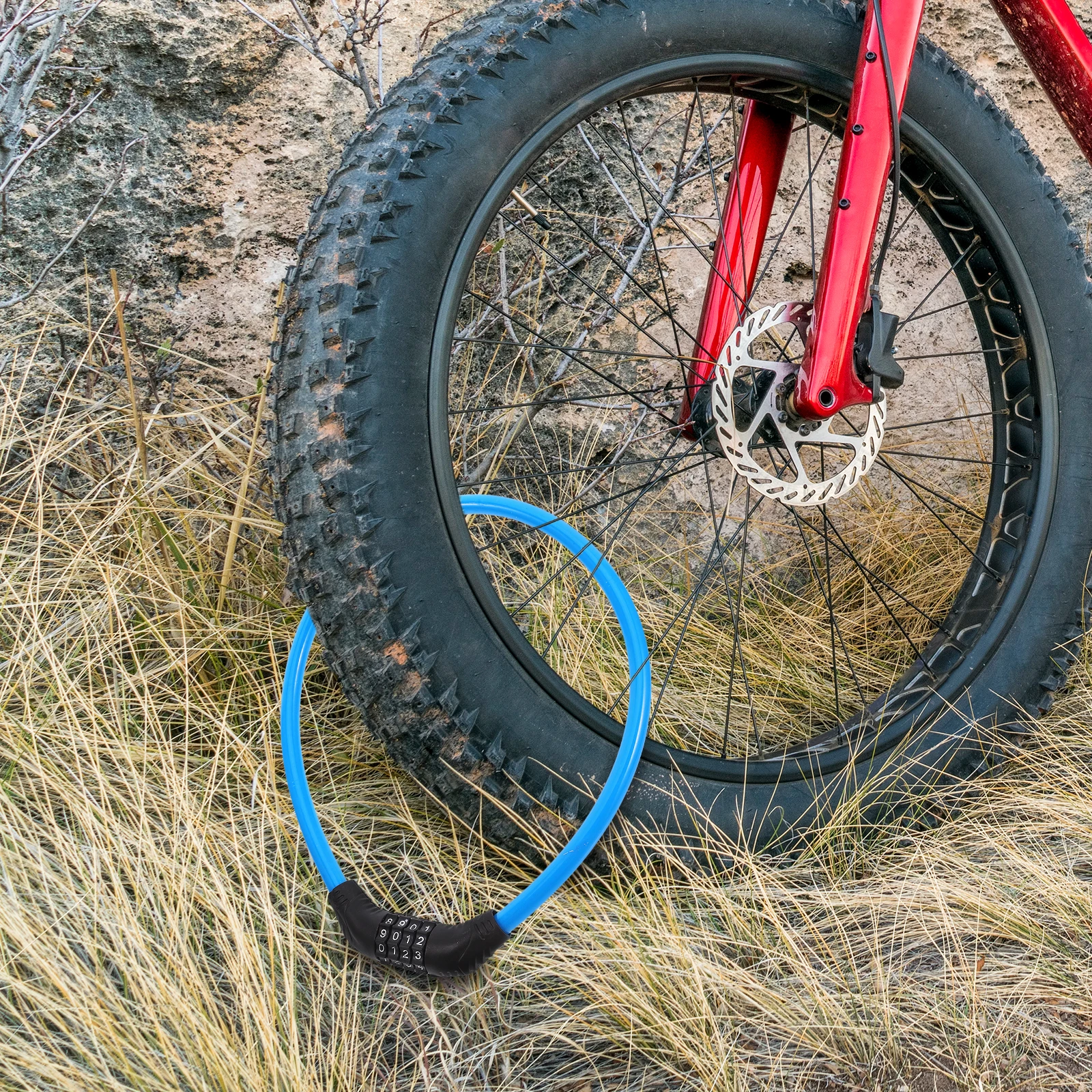 

Bike Chain Lock Steel Anti-Theft Heavy Duty Portable Bicycle Lock for Outdoor Cycling Security and Travel Protection