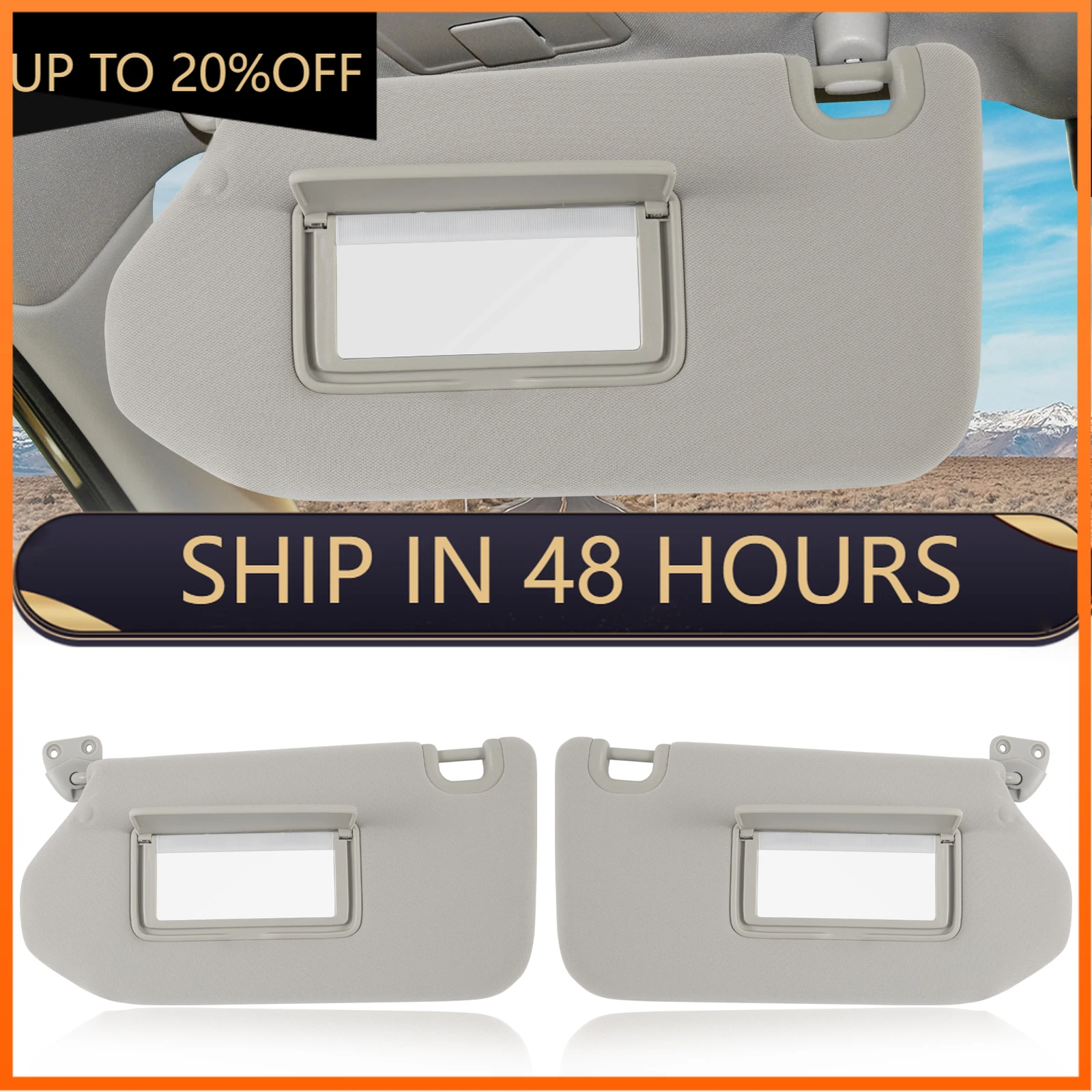 

Автомобильный солнцезащитный козырек подходит для Infiniti QX60 2014-2017 с крышкой зеркала для блокировки солнечного света 96401-9PB0A 96400-9PB0A