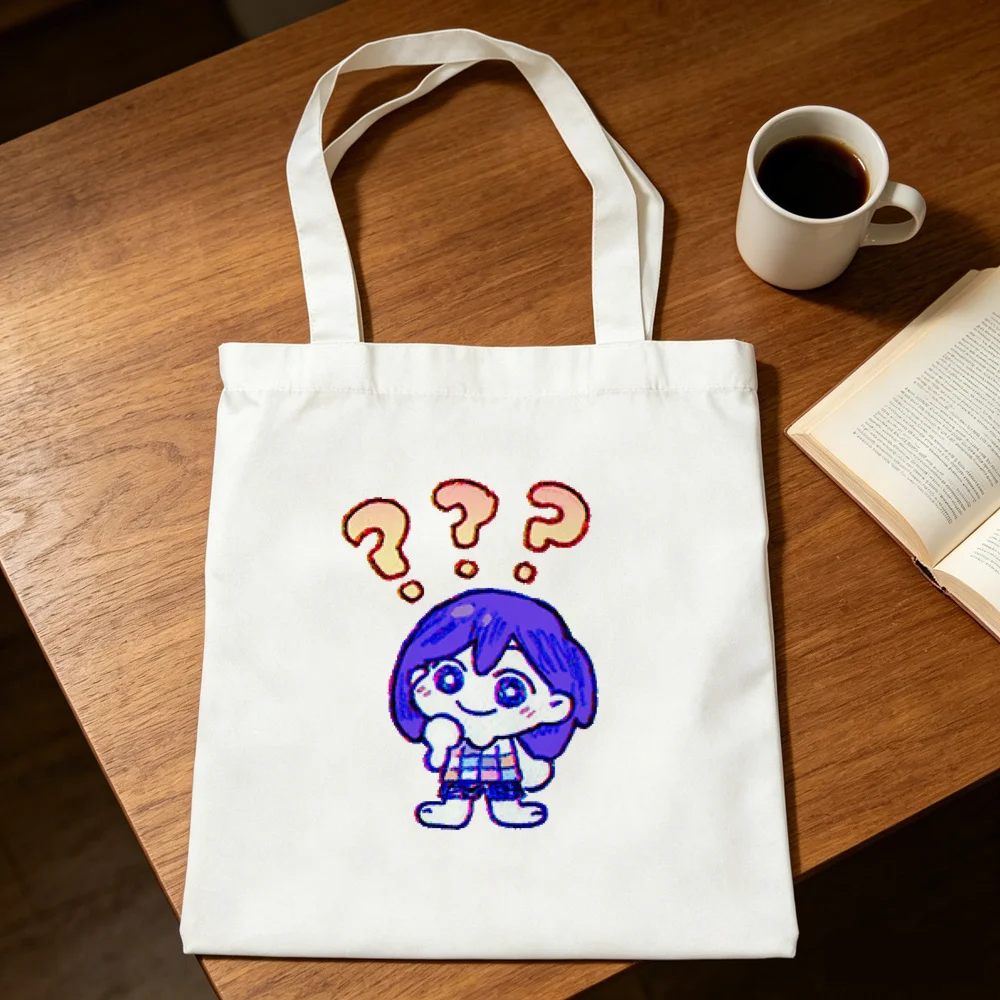 Omori tote bag torba na zakupy shopping y2k canvas  shoulder  woman