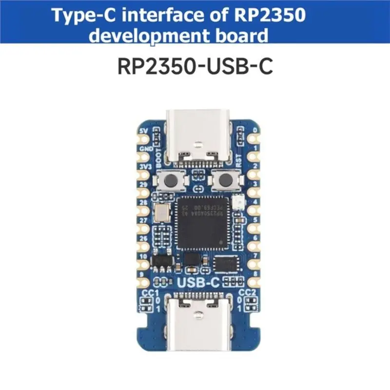 RP2350A USB-C Dev Board MCU Mini Development Board For Raspberry Pi RP2350A Built-In Temperature Sensor With Converter