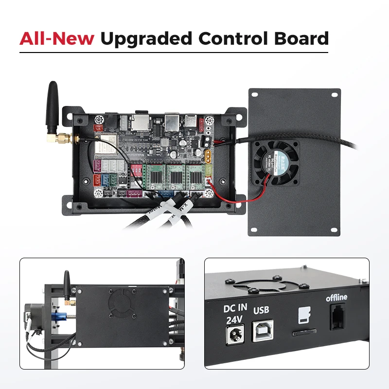 CNC Controller Tools 3-Axis Control Board GRBL 1.1 USB Port Integrated Driver With Offline Controller for 3018 Upgrade Engraver