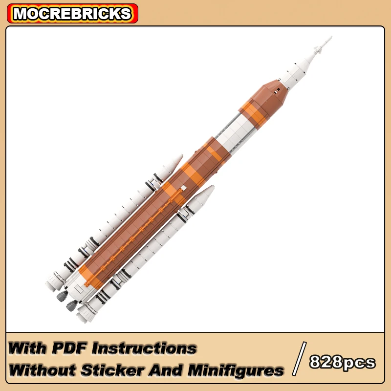 

MOC-184799 Block 1B Space Launch System Rocket High-tech US Super-heavy Launch Vehicle DIY Building Blocks Toys Kid's Xmas Gifts