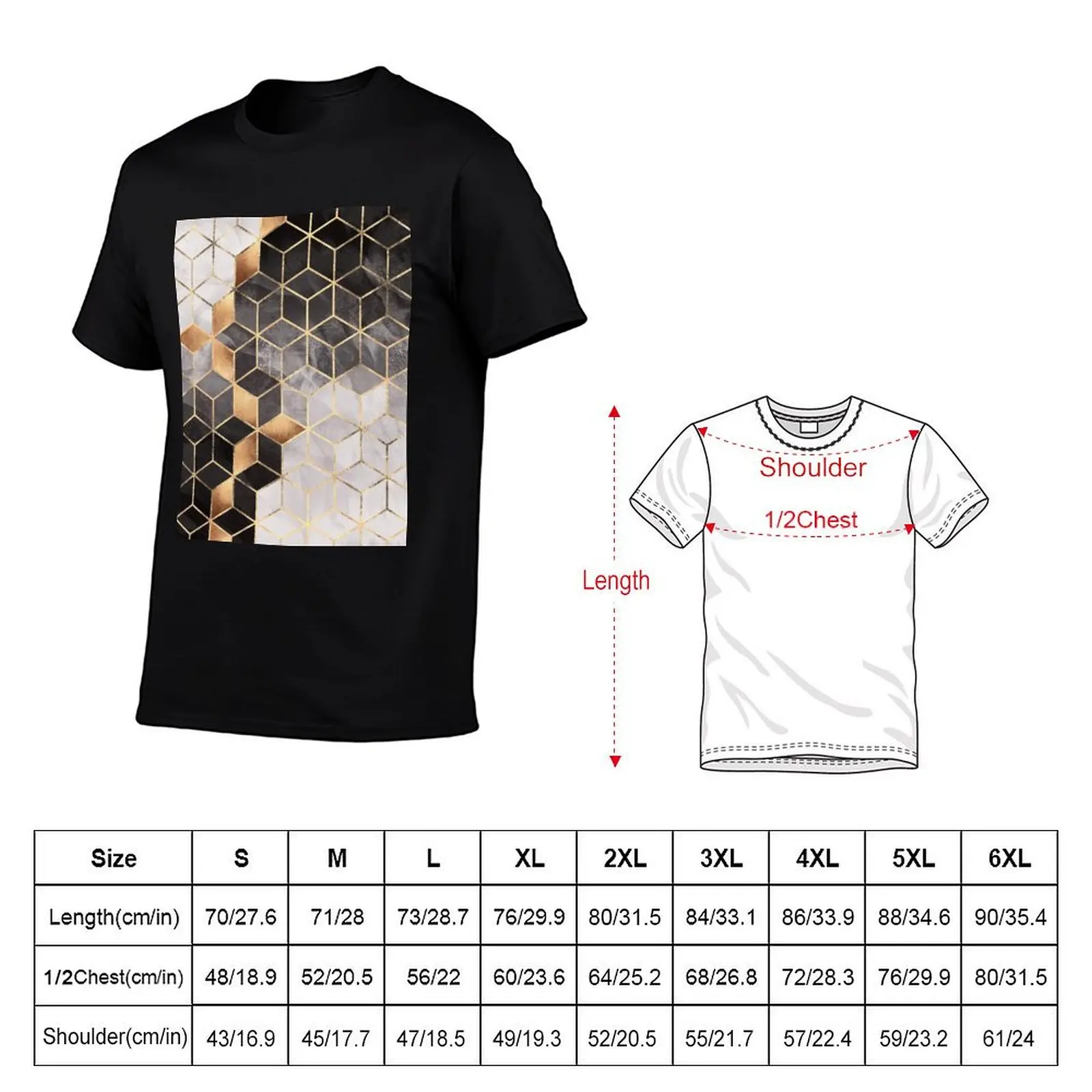 Smoky Cubes T-Shirt boys whites korean fashion plus size clothes baggy shirts anime shirts men