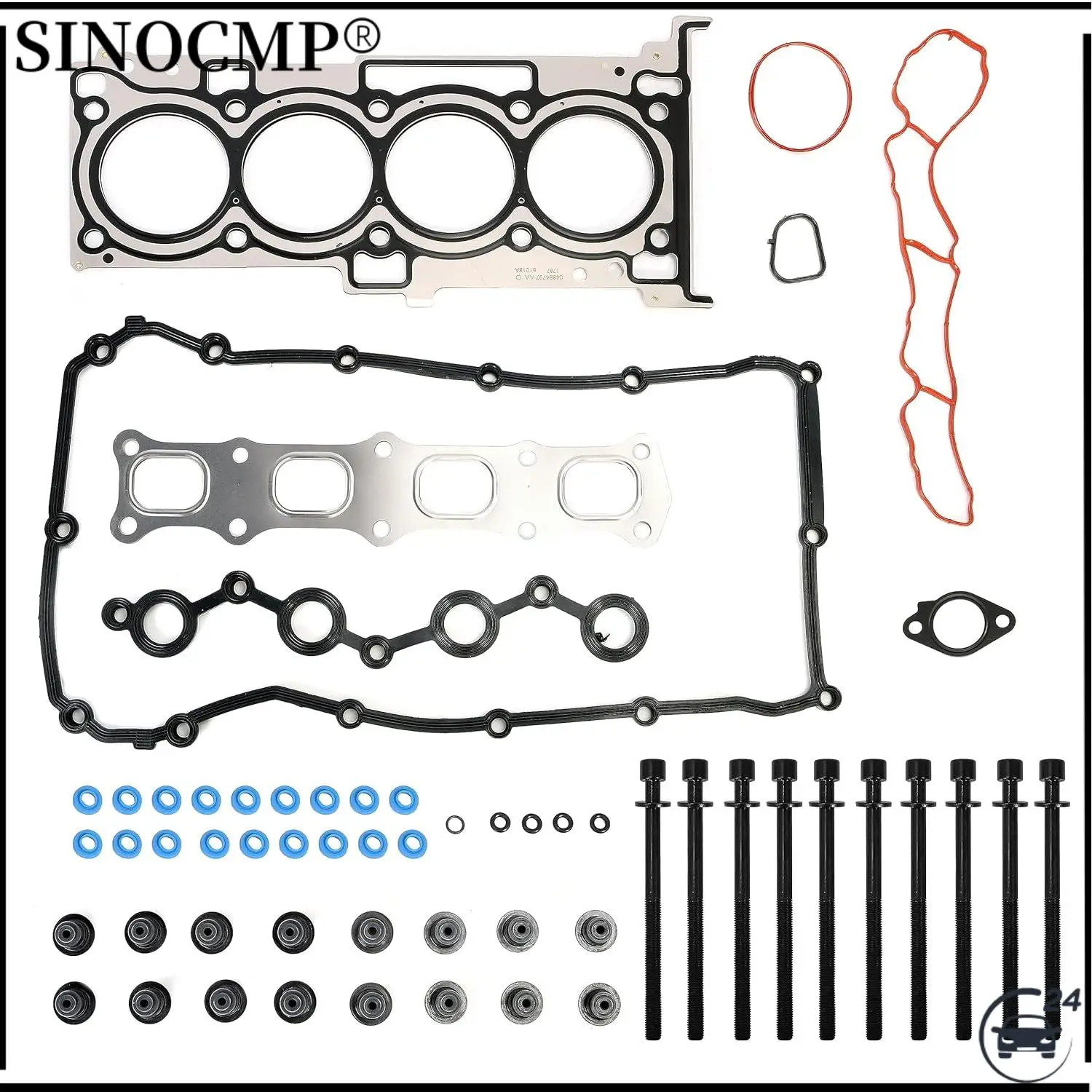 

Engine Overhaul Gasket Set Engine Cylinder Head Bolts Set HS26332PT HS26332PT-1 For 2007-2020 Journey 200 CALIBER ED3 2.4L