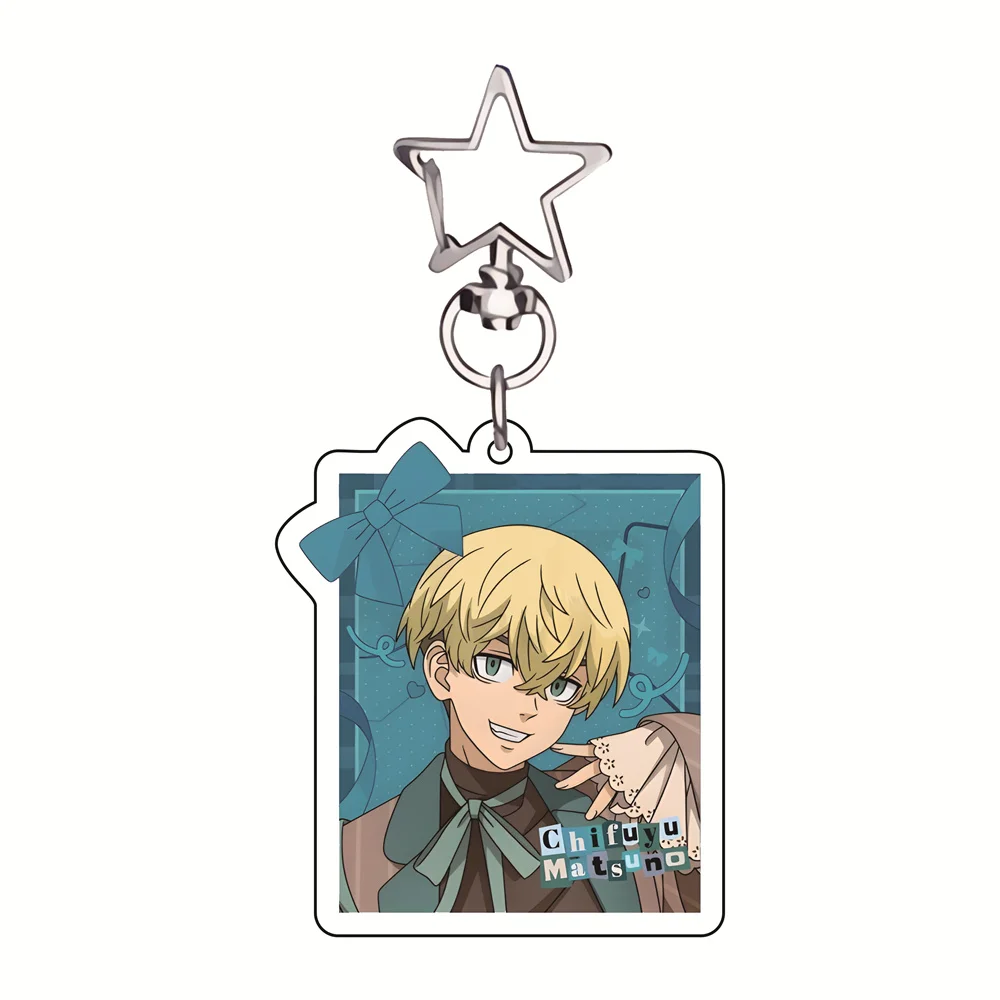 Tokyo Revengers 6cm Star Shaped Acrylic Keychain Figures Anime Pendant Bag Charm Collectible Gift for Fans