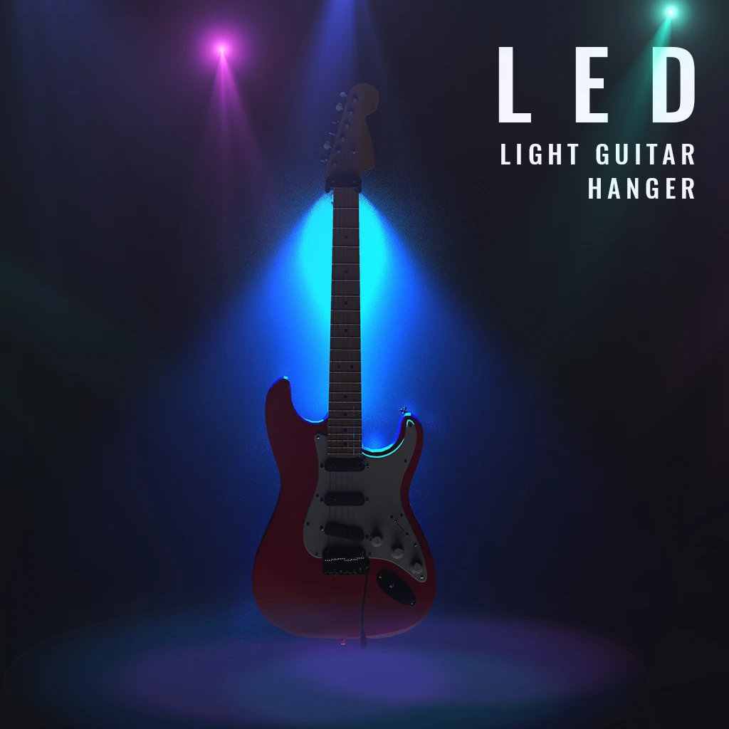 LED Guitar Holder Wall Acoustic Guitar Hanger Hook Holders Wall For Bass Guitar Stand Ukulele Banjo Mandolin OUD Balalaikas