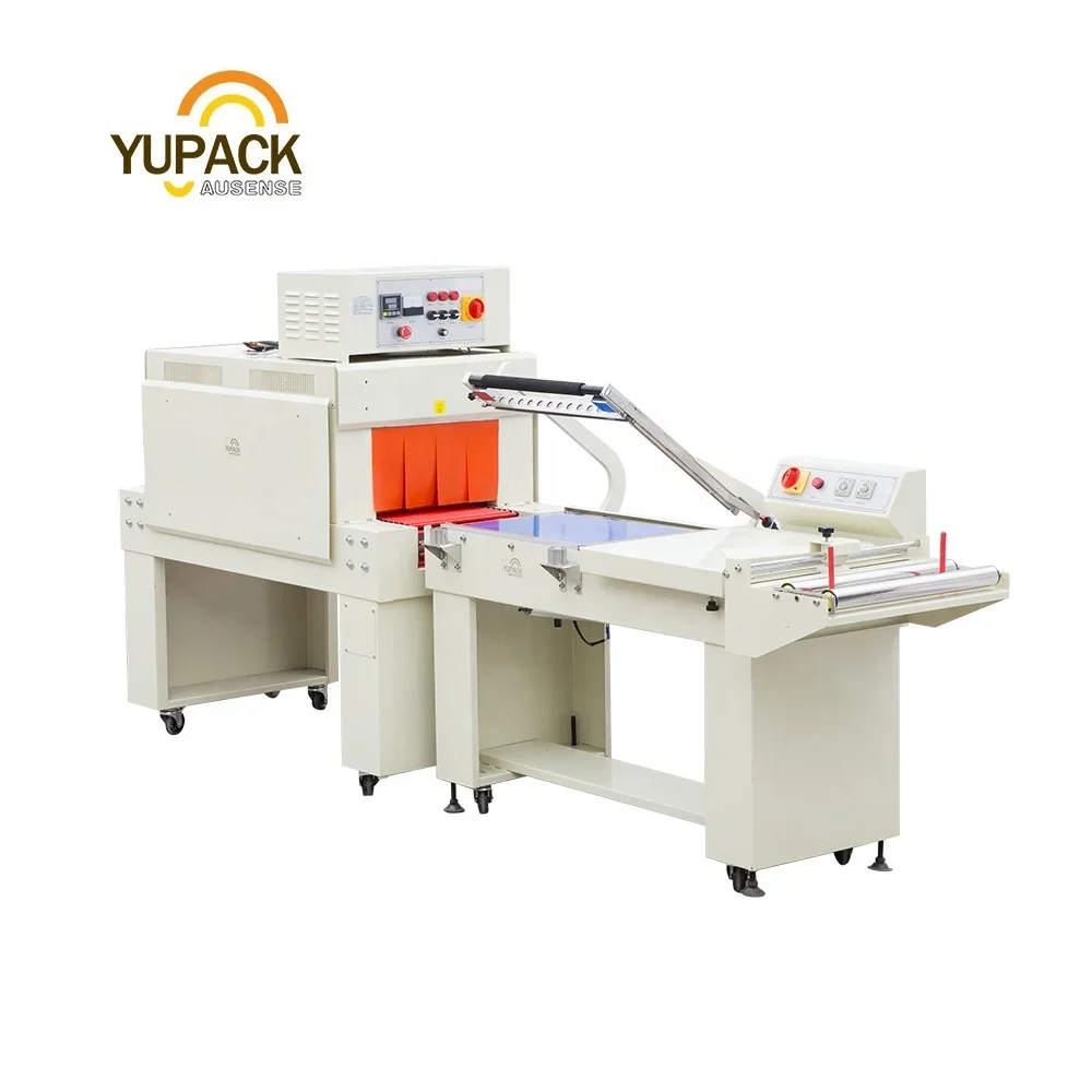 Semi Automatic L Bar Heat Film Shrink Tunnel Wrapper and Heat Shrink Wrapping Packing Machine