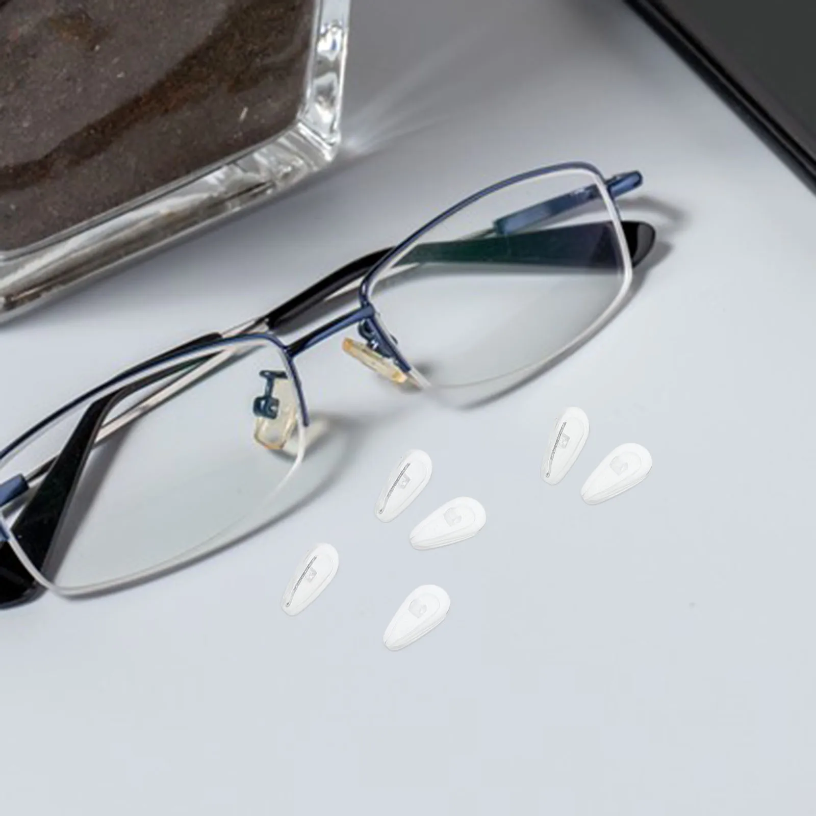 

50Pcs Anti-Slip Silicone Nose Pads for Eyeglasses Sunglasses Soft Cushion Non Slip Glasses Accessories Replacement