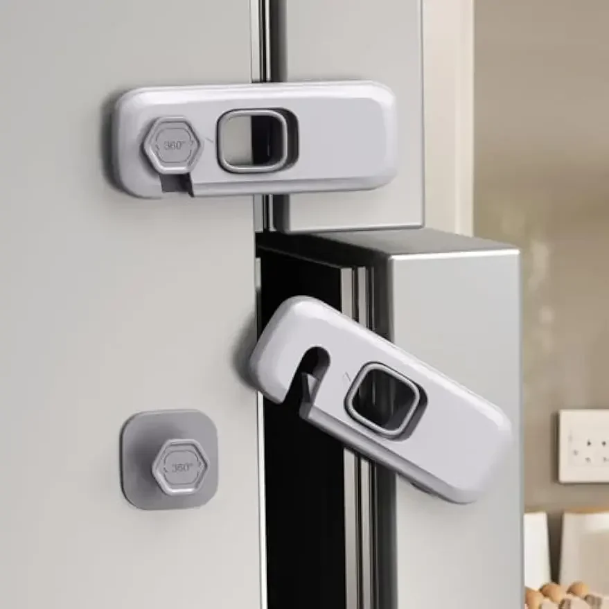 

Refrigerator Baby Safety Lock for Doors 5 Pack Cabinet Oven Drawer Lock Home Child Anti Pinch Baby Safety Protection