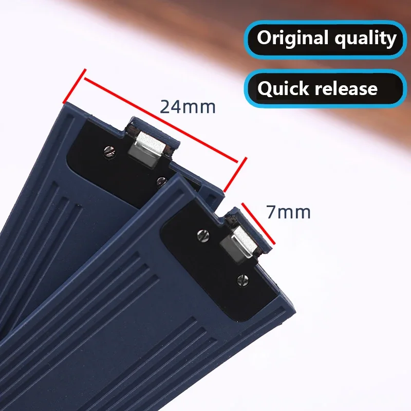 Fluororubber สําหรับ Vacheron Constantin 450 Cross Sea 4500V 5500v 7900v Series สายนาฬิกาคุณภาพสูง Quick disassembly end