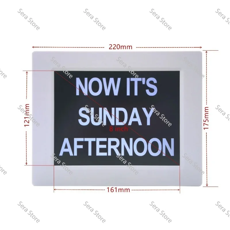 CP47 LCD Large Screen Digital Day Calendar Alarm Clock 3 Medication Reminders Dementia Memory Loss Clock for Elderly Seniors Hom