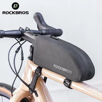 ROCKBROS bolsa para bicicleta cuadro de bicicleta bolsa para tubo superior almacenamiento de gran capacidad resistente al agua carcasa dura accesorios para bicicleta de montaña y carretera