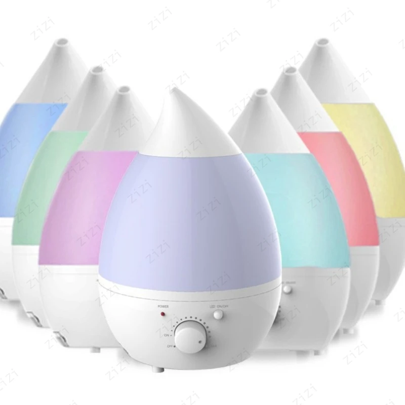 Ultrasonic Nozzle Shaped Humidifier for Heavy Fog, Large Capacity Air Humidifier with Color Night Light Silent Humidifier
