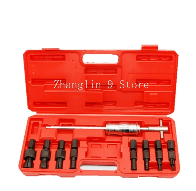 9Pc New Blind Hole Slide Hammer Pilot Bearing Puller Internal Extractor Removal Kit 8-32MM Car Disassembly Tool