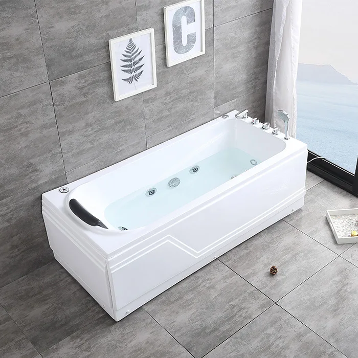 Factory direct sales 1.1-1 meters household small apartment independent acrylic adult surfing Jacuzzi bath tub