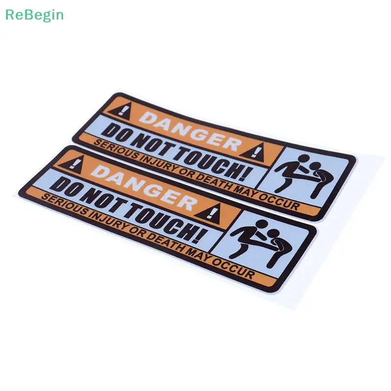 1pc Waterproof Do Not Touch Bike Car Sticker Warning Sign Personalized PVC Cars Sticker Cycling Acc