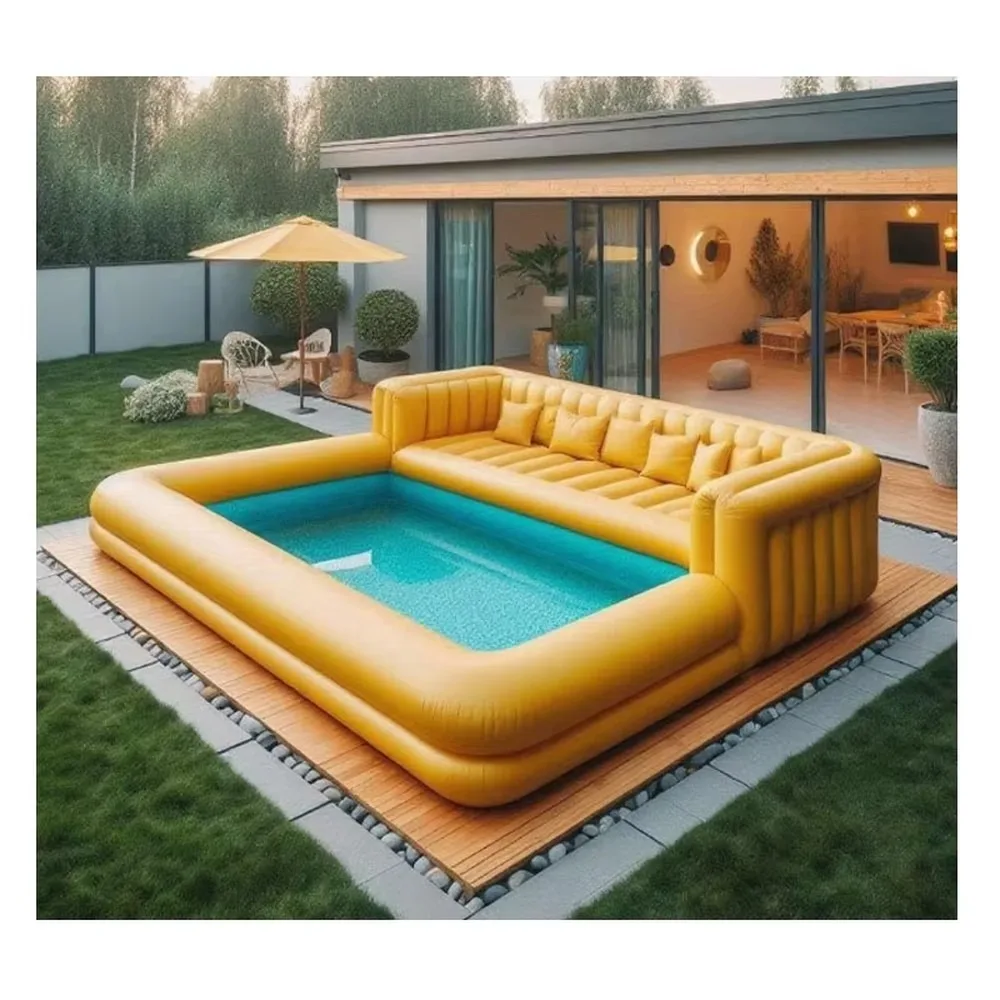 Giant Inflatable Sofa Pool for Adults Outdoor Backyard Party Custom Water Rest area  Swimming Pool Sofa