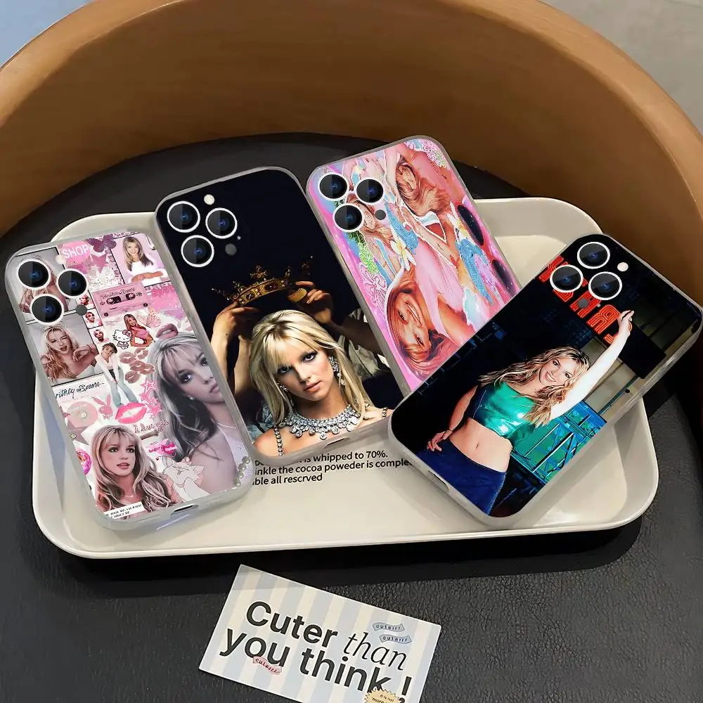 

Singer B-Britney Spears Phone Case For iPhone 17,16,15,14,13,12,11 Pro,Max,Plus,X,XS,XR,SE4,E Mini Transparent Soft Cover