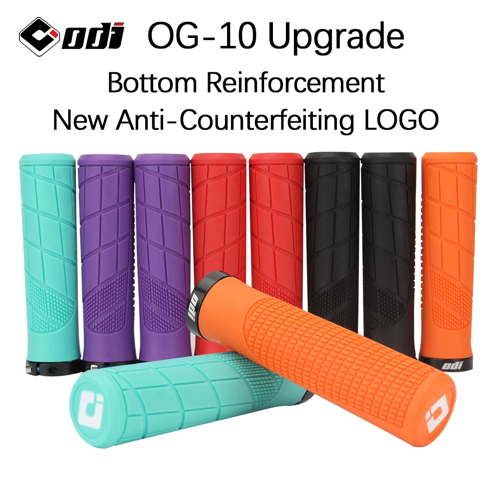 1 pair ODI Mountain Bike Handlebar Grips Anti-skid, Ultra-light and Lockable Handlebar Grips Soft Rubber Bicycle Parts