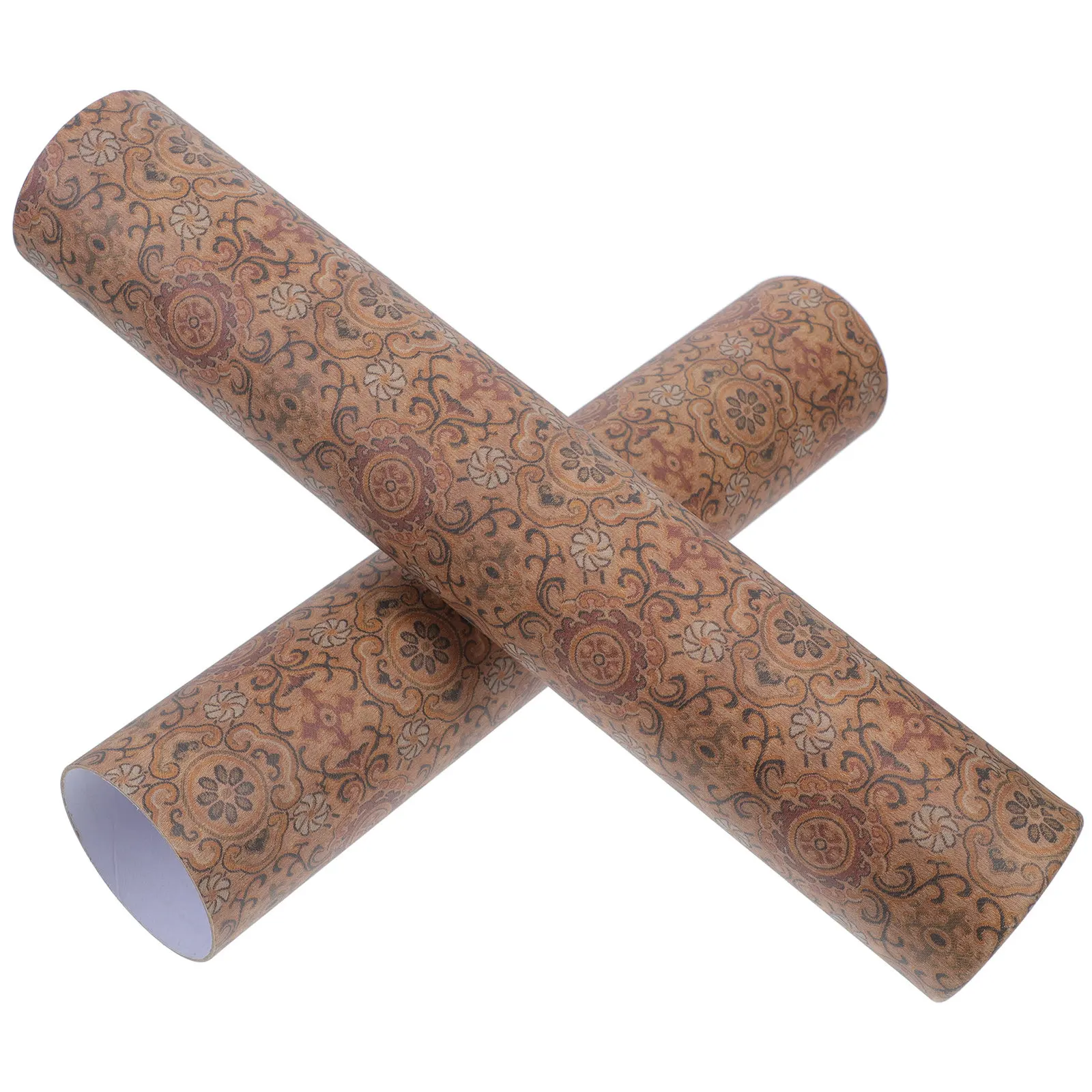 

Extendable Calligraphy Scroll Tube 6Cm Id Luxurious Floral Design Painting Scroll Container Poster Storage Holder for Art