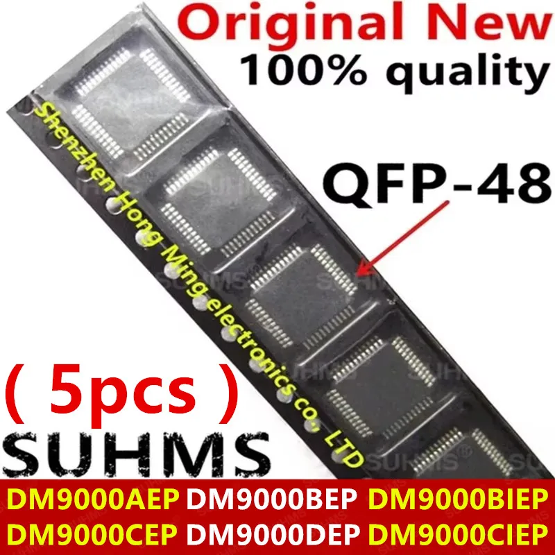 (5piece)100% New DM9000AEP DM9000BEP DM9000CEP DM9000DEP DM9000BIEP DM9000CIEP QFP-48