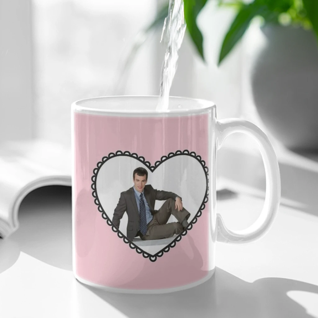 I Heart Nathan Fielder taza de leche y café, MOCA, pareja, tazas de Navidad, tazas Kawaii, tazas originales, 11oz