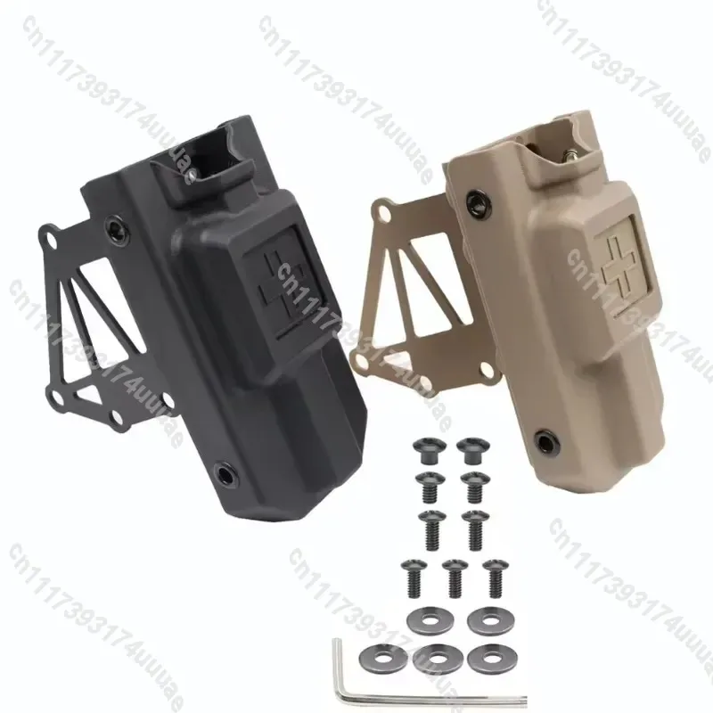 MOLLE EMT Tactical Tourniquet Fanny Pack, 3 Slot Holster Mount Bracket Storage Pouch for Climbing Hiking First Aid Kit