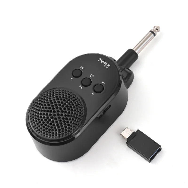 5W Guitar Amp BT Portable Plug-in Speaker for All Electric Guitars Wind Instruments Type-C Rechargeable 270° Rotatable Plug Play
