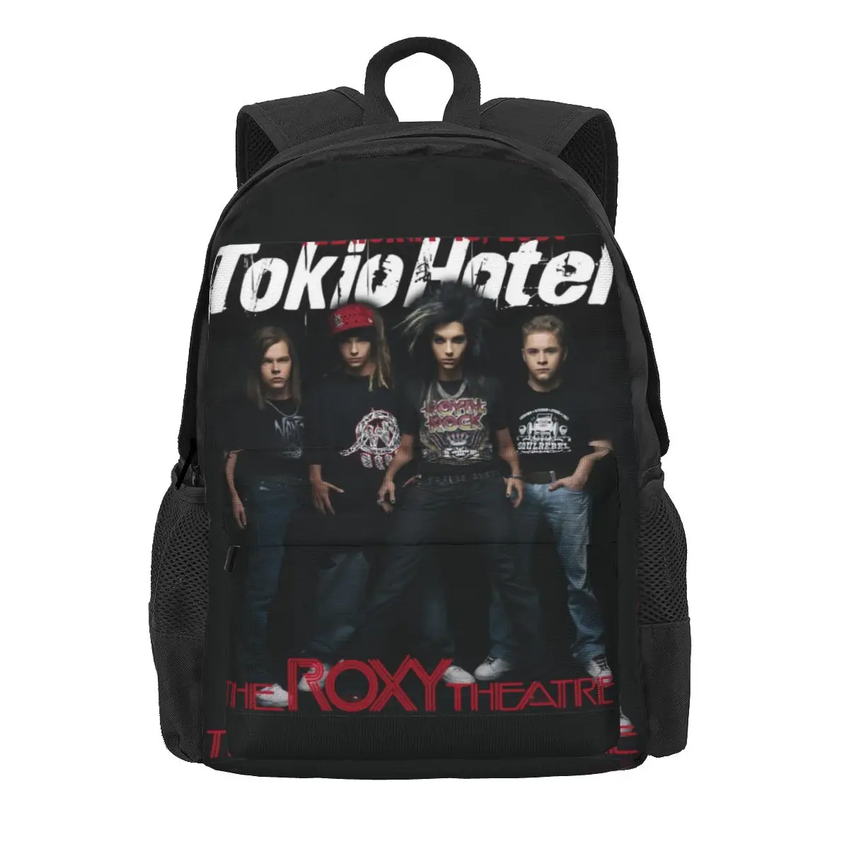 Mochila de viaje moderna para mujer, bolsa grande de diseñador para Hotel, Tokio, Band The Roxy Theater