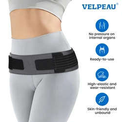 VELPEAU Sacroiliac SI Joint Hip Belt for Sciatica, Joint Instability and Lower Back Pain, Pelvic Support Belt for Women Men