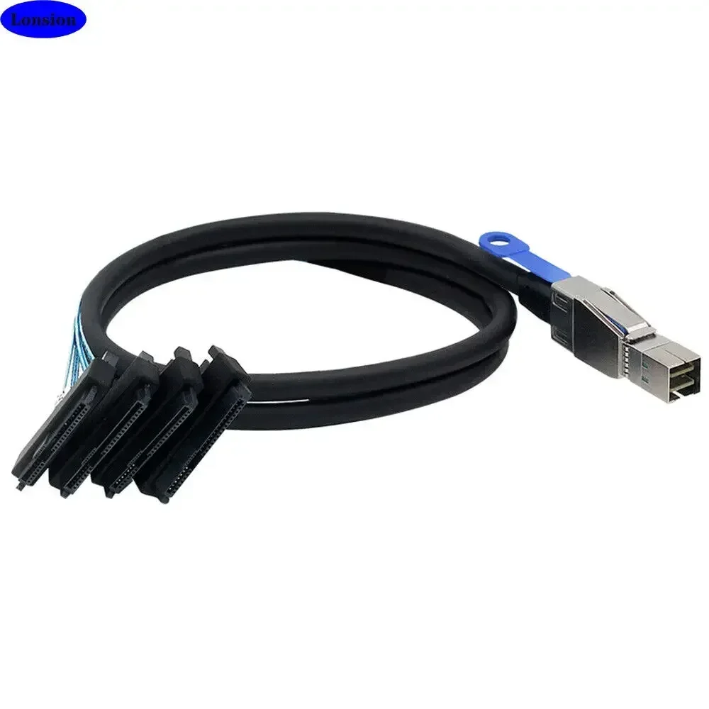 SFF8644 to SFF8482 Mini SAS HD SFF-8644 to SFF-8482 29P 2-in-1 Array Card SATA Hard Disk Data Cable