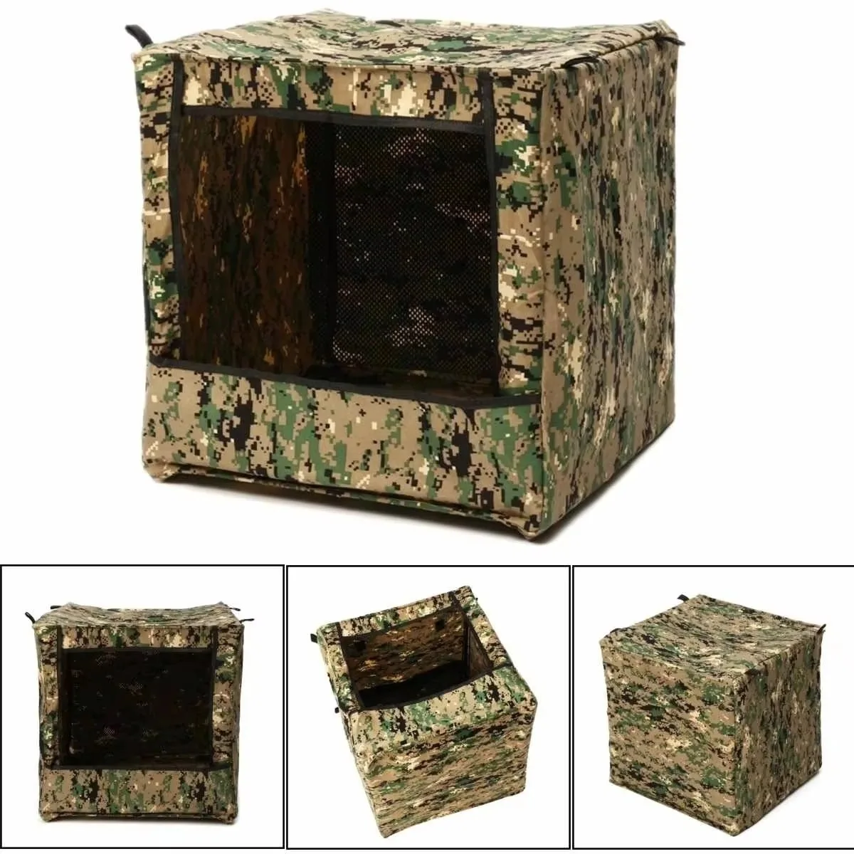 

Slingshot Shooting Practice Target 40*40cm Camouflage Shooting Target Box Novice Shooting Mute Box Steel Ball Recovery Device